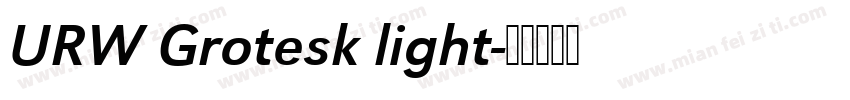 URW Grotesk light字体转换